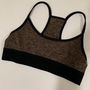 Noli Black Brown and Beige Sports Bra